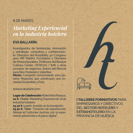 Primera edición de los “Talleres formativos para empresarios y directivos del Sector Hotelero y extra-hotelero en la provincia de Huesca”.