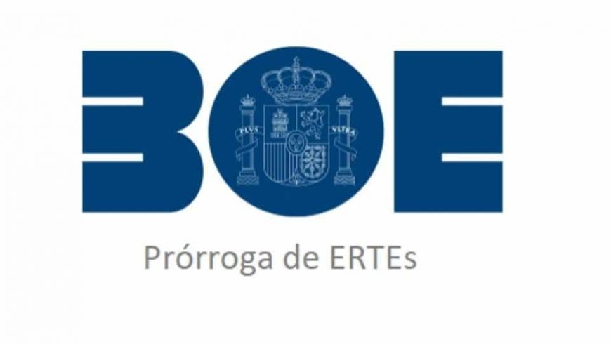 Prórroga ERTES hasta el 30 de septiembre